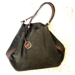 Michael Kors Leather Bucket Bag